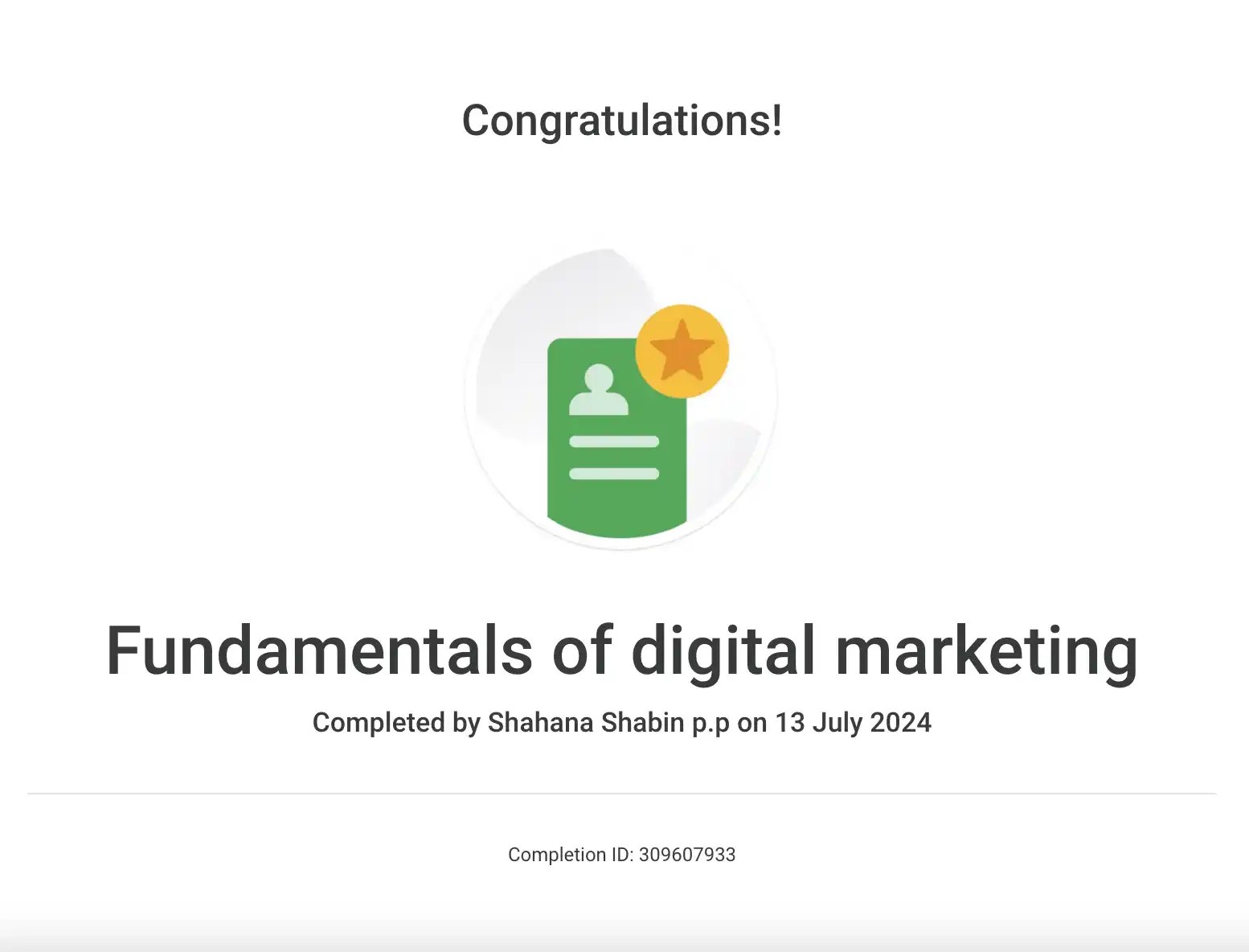 Google certificate for the best digital marketing strategist in Kochi, Kerala, India