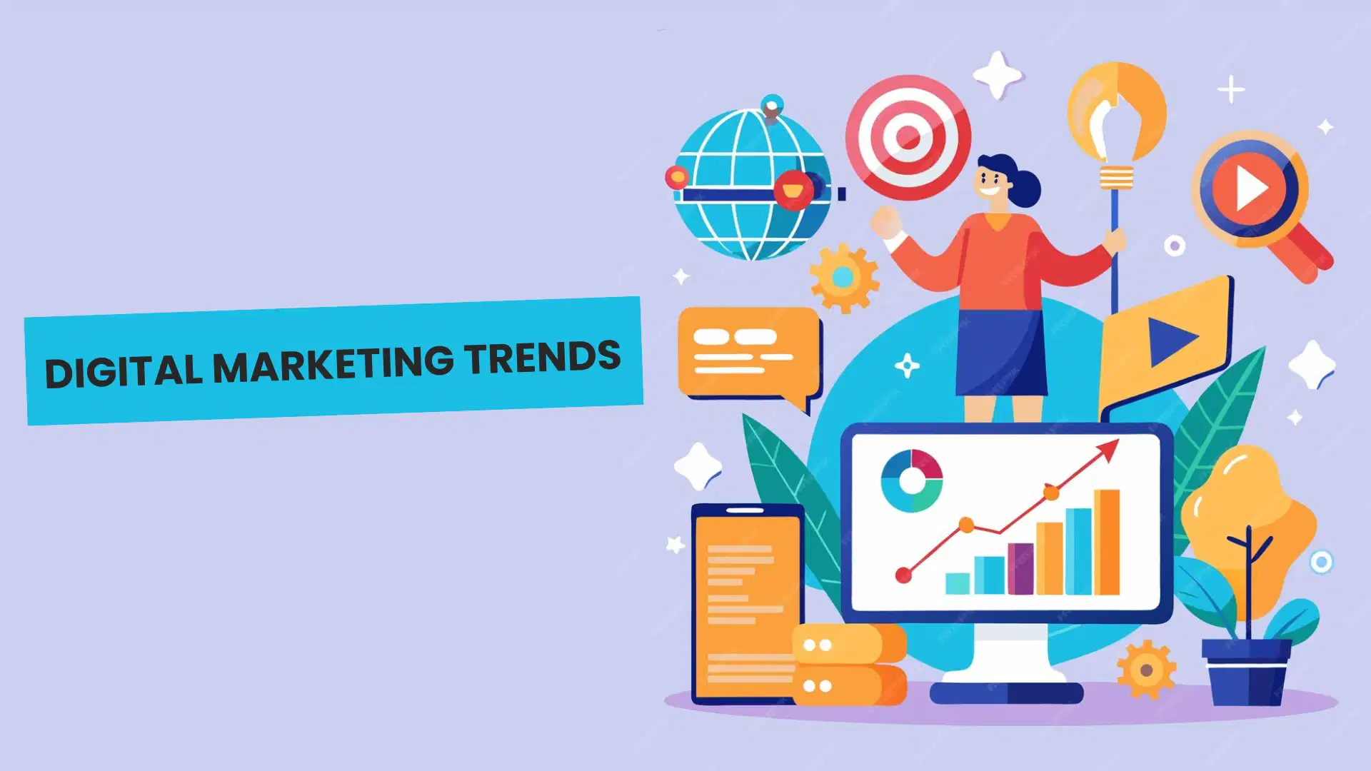 A cover image for the article digital marketing trends which shows a picture of the best digital marketing expert in Kochi, Kerala, India