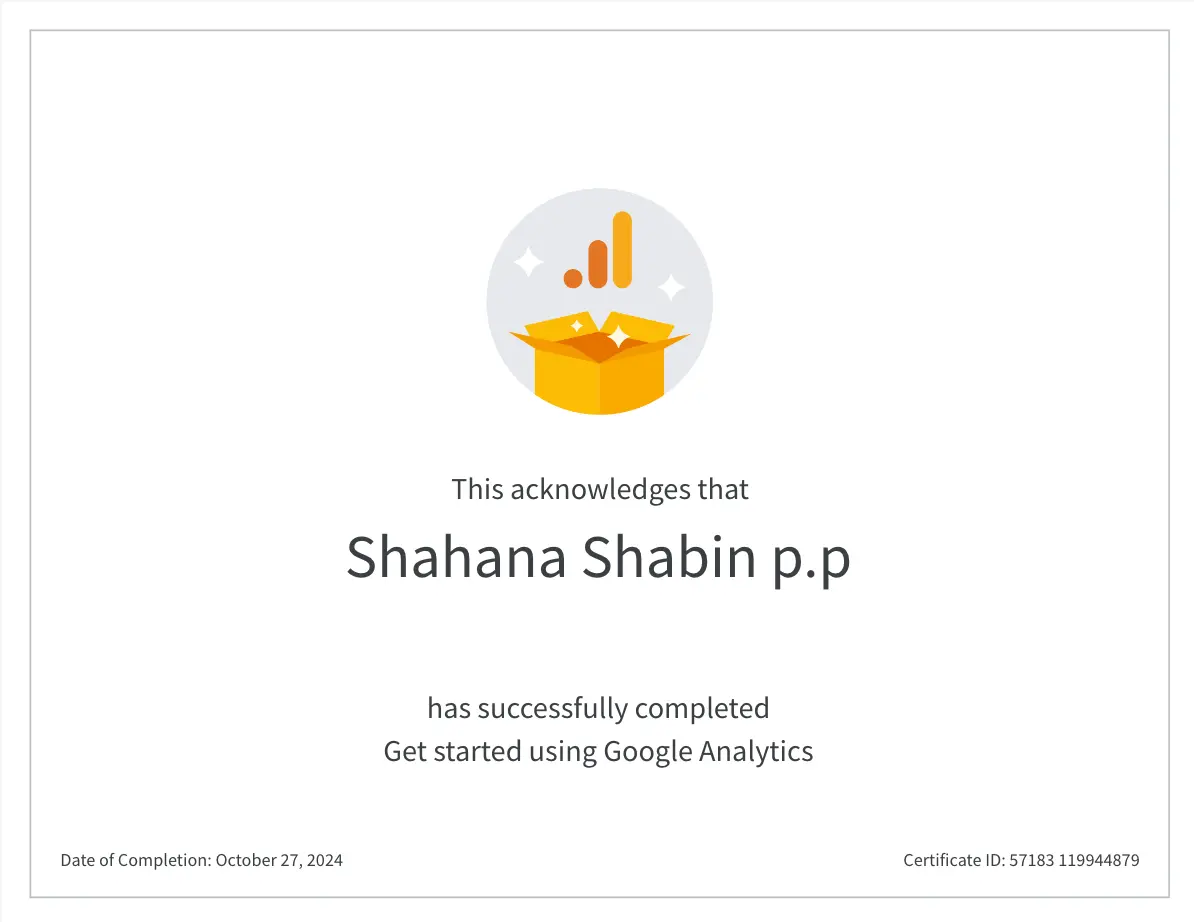 Get started using google analytics certificate for digital marketing strategist in Kerala
